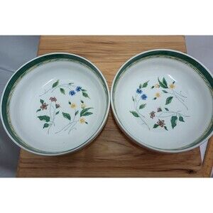 Vintage Hankook St James Wild Flower Bowl Set Of 2